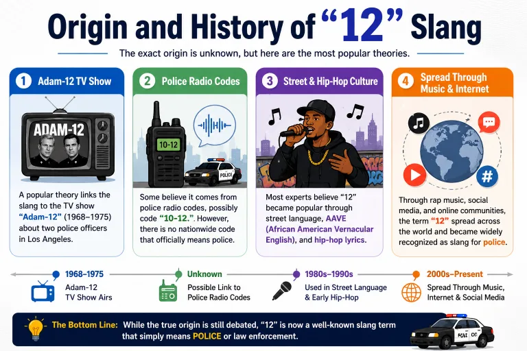 Origin and History of "12" Slang