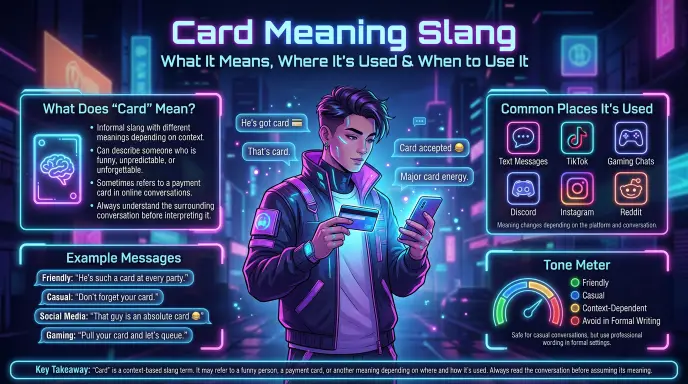 card meaning slang