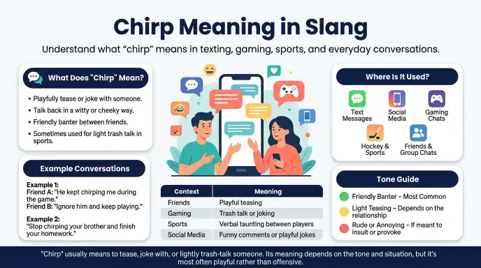 chirp meaning slang