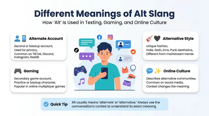 Different Meanings of Alt Slang