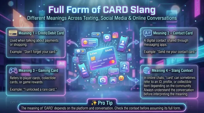 Full Form of Card Slang