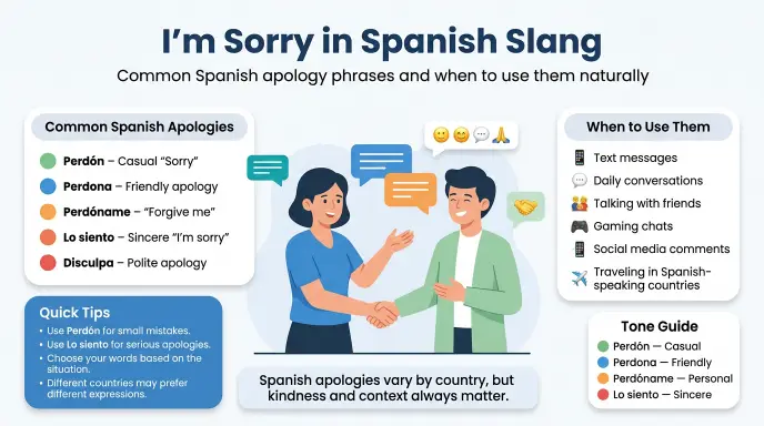 im sorry in spanish slang