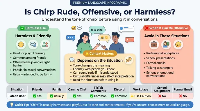Is Chirp Rude, Offensive, or Harmless?