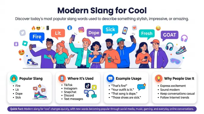 modern slang for cool