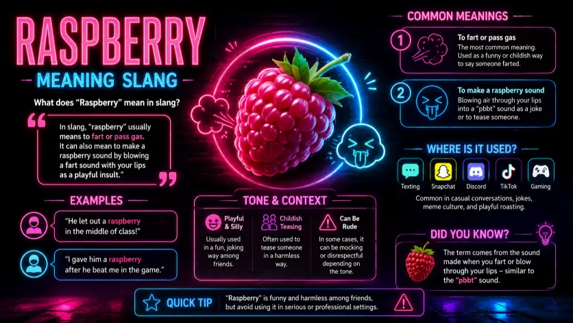 raspberry meaning slang