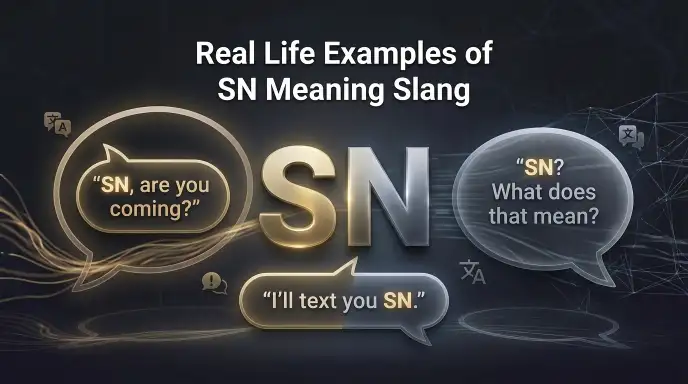 Real Life Examples of SN Meaning Slang