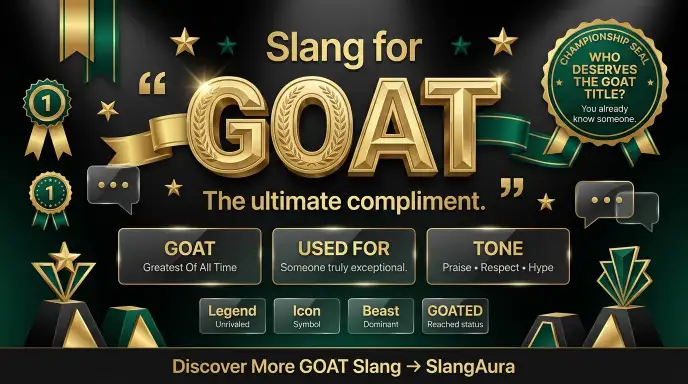 Slang for GOAT