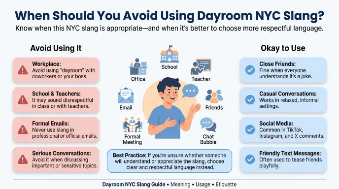 When Should You Avoid Using Dayroom NYC Slang?