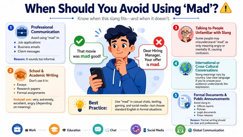 When Should You Avoid Using Mad?