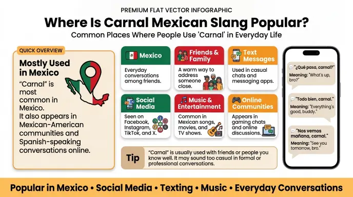 Where Is Carnal Mexican Slang Popular?