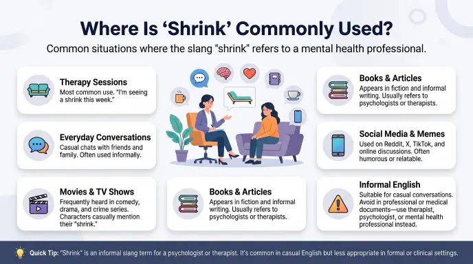 Where Is "Shrink" Commonly Used?