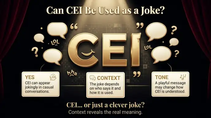 Can CEI Be Used as a Joke?