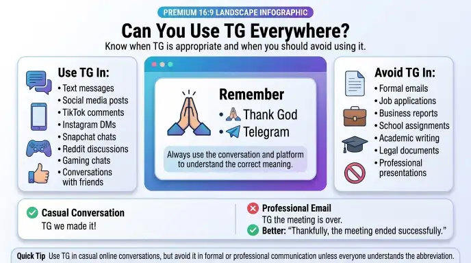 Can You Use TG Everywhere?