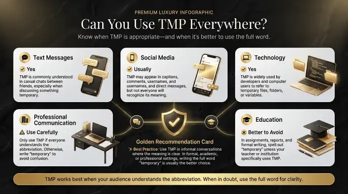 Can You Use TMP Everywhere?