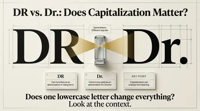 DR vs. Dr.: Does Capitalization Matter?