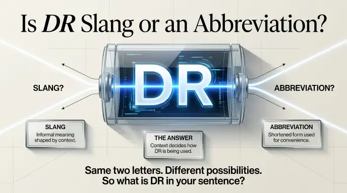 Is DR Slang or an Abbreviation?