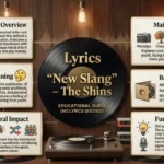 lyrics new slang the shins