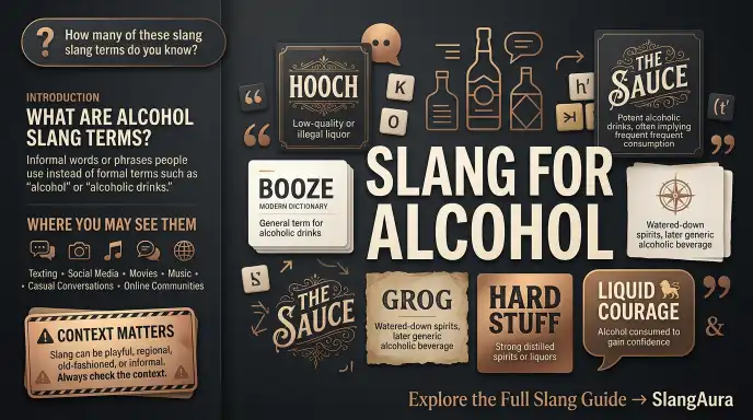 slang terms for alcohol