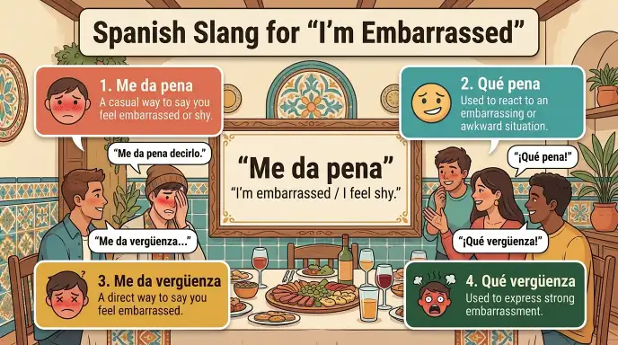 Spanish Slang for “I’m Embarrassed”