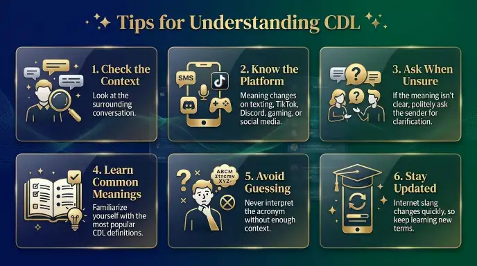 Tips for Understanding CDL