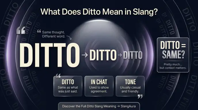 What Does Ditto Mean in Slang