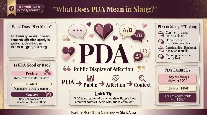 what does pda mean slang