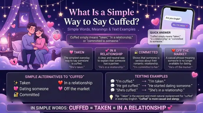 What Is a Simple Way to Say Cuffed?