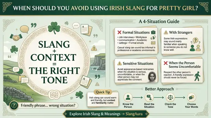 When Should You Avoid Using Irish Slang for Pretty Girl?