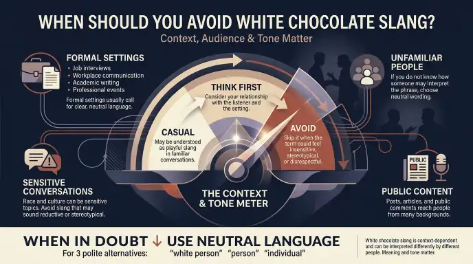 When Should You Avoid Using White Chocolate Slang?
