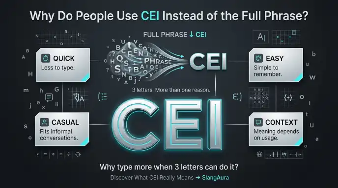 Why Do People Use CEI Instead of the Full Phrase?