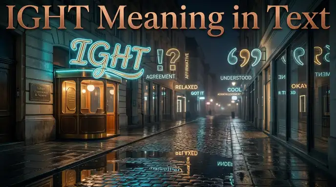 IGHT Meaning in Text