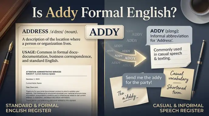 Is Addy Formal English?