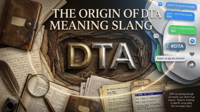 The Origin of DTA Meaning Slang