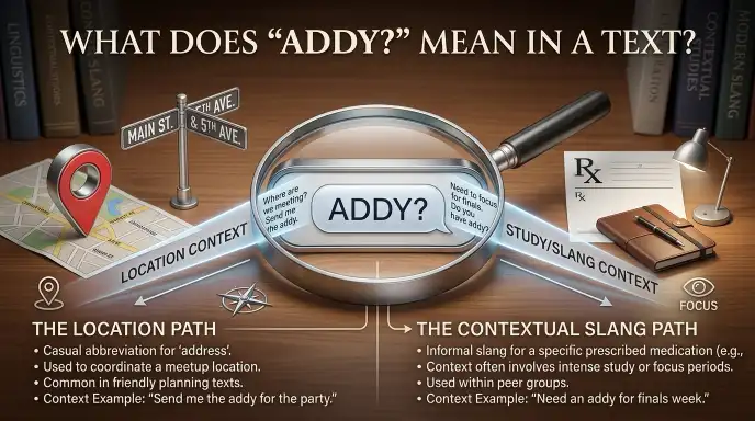 What Does “Addy?” Mean in a Text?