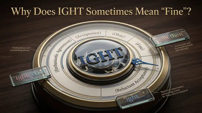 Why Does IGHT Sometimes Mean “Fine”?