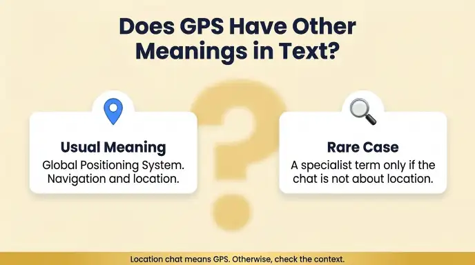 Does GPS Have Other Meanings in Text?