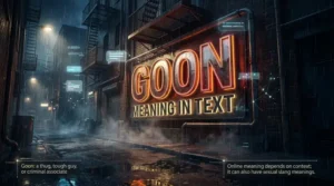 Goon Meaning in Text
