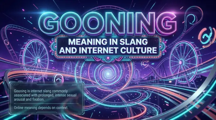 Gooning Meaning in Slang and Internet Culture