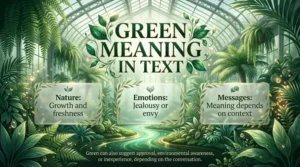 Green Meaning in Text