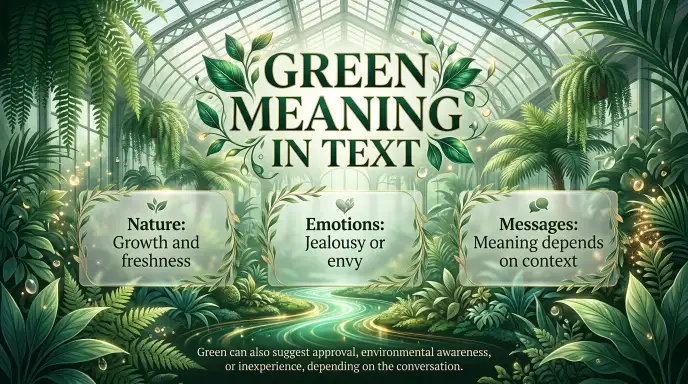 Green Meaning in Text