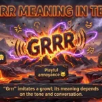 Grrr Meaning in Text