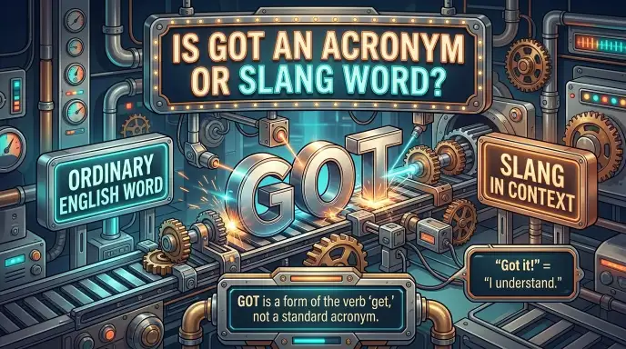 Is GOT an Acronym or Slang Word?