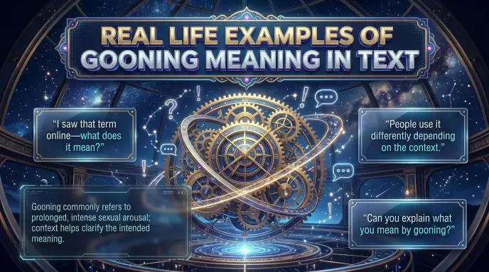 Real Life Examples of Gooning Meaning in Text