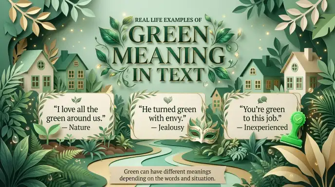 Real Life Examples of Green Meaning in Text