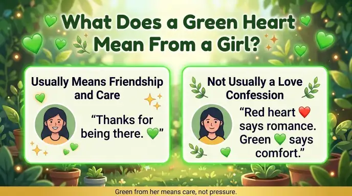 What Does a Green Heart Mean From a Girl?