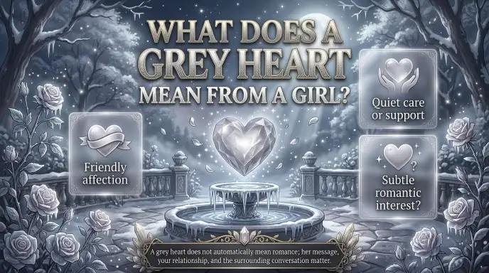 What Does a Grey Heart Mean From a Girl?